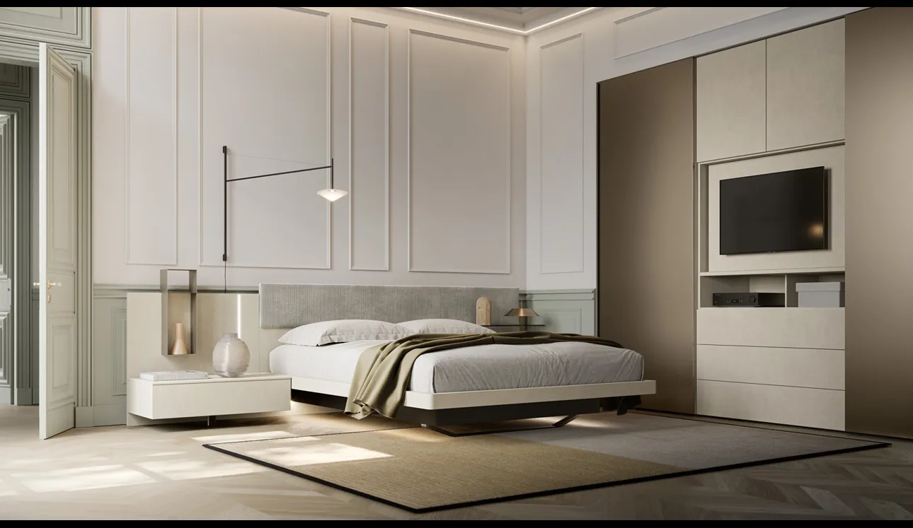 Letto con testiera Scacco di SantaLucia