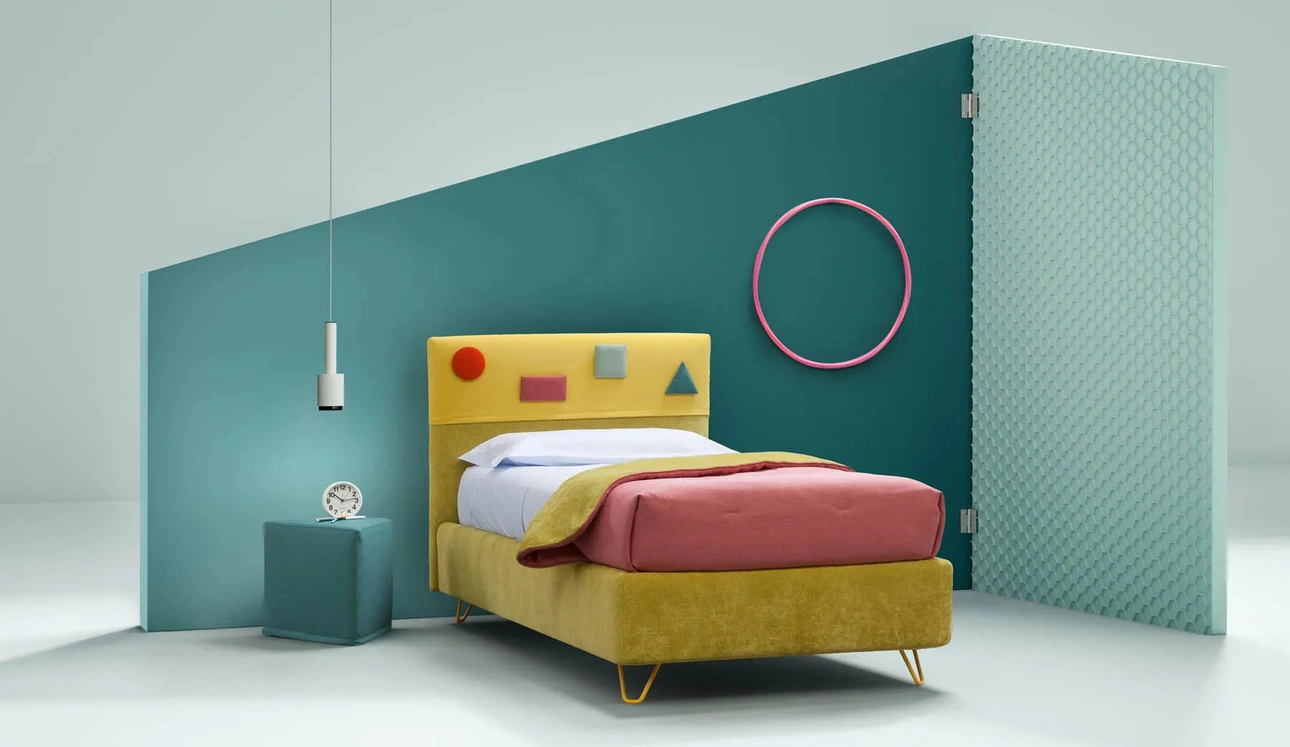 Letto singolo in tessuto Plain di Bside