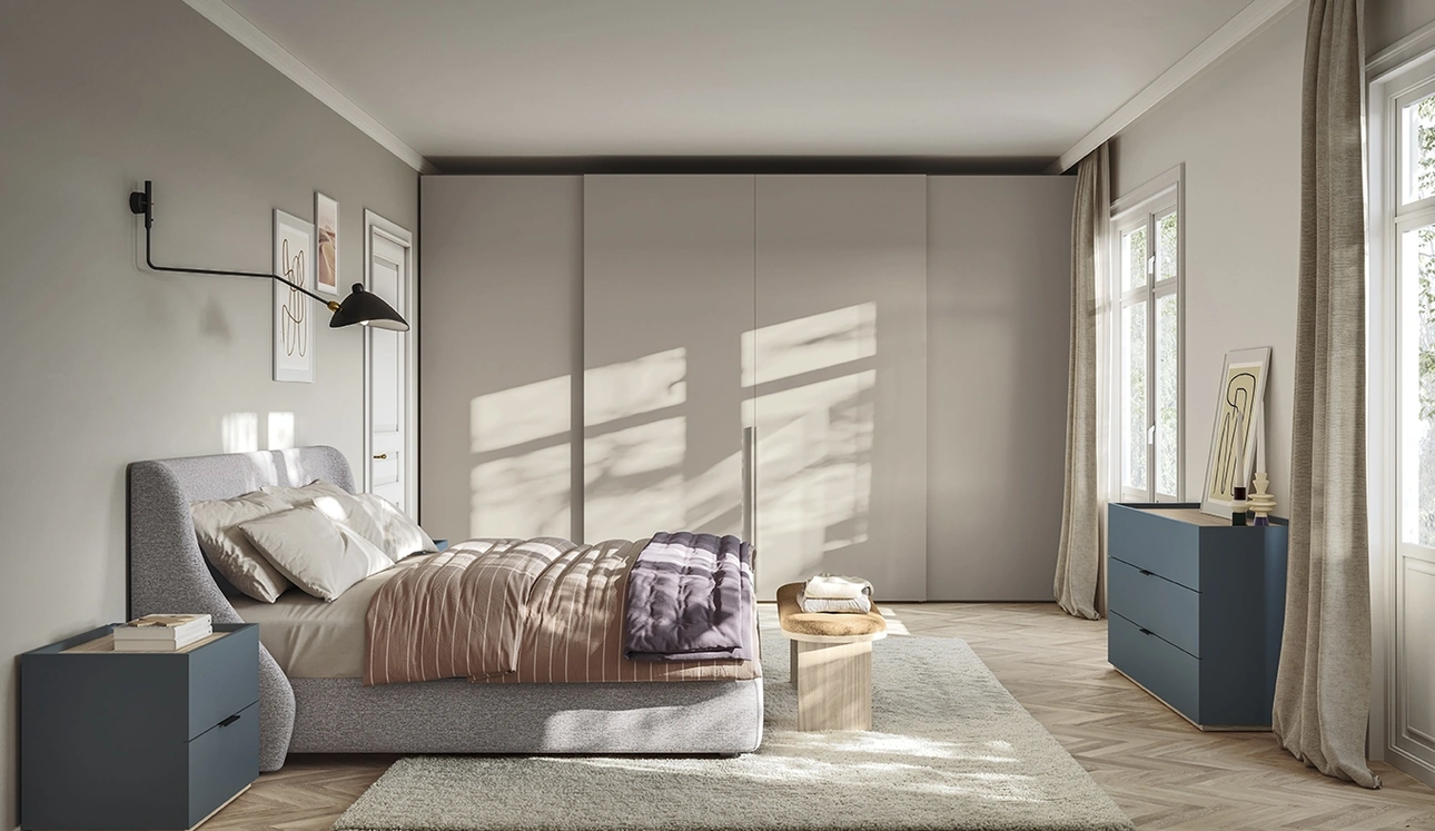 Letto con testiera Snug di Colombini Casa