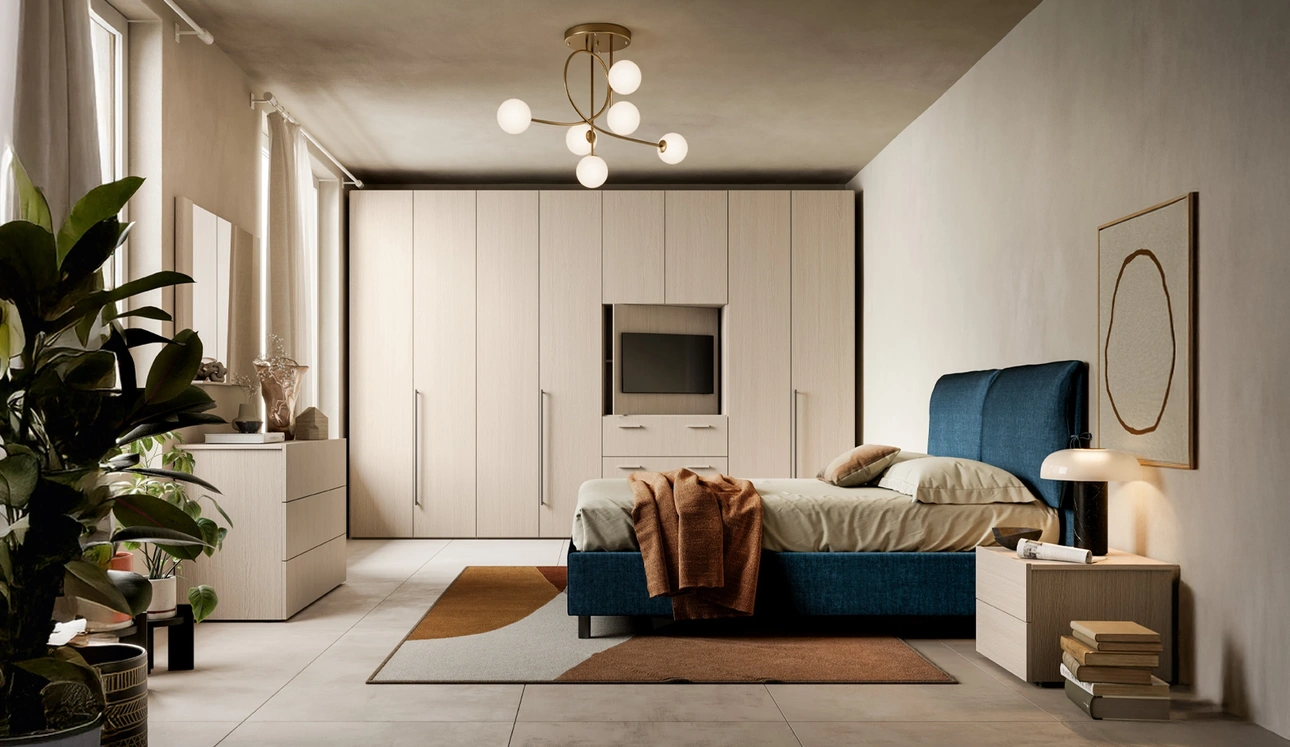 Letto con contenitore Taku di SantaLucia