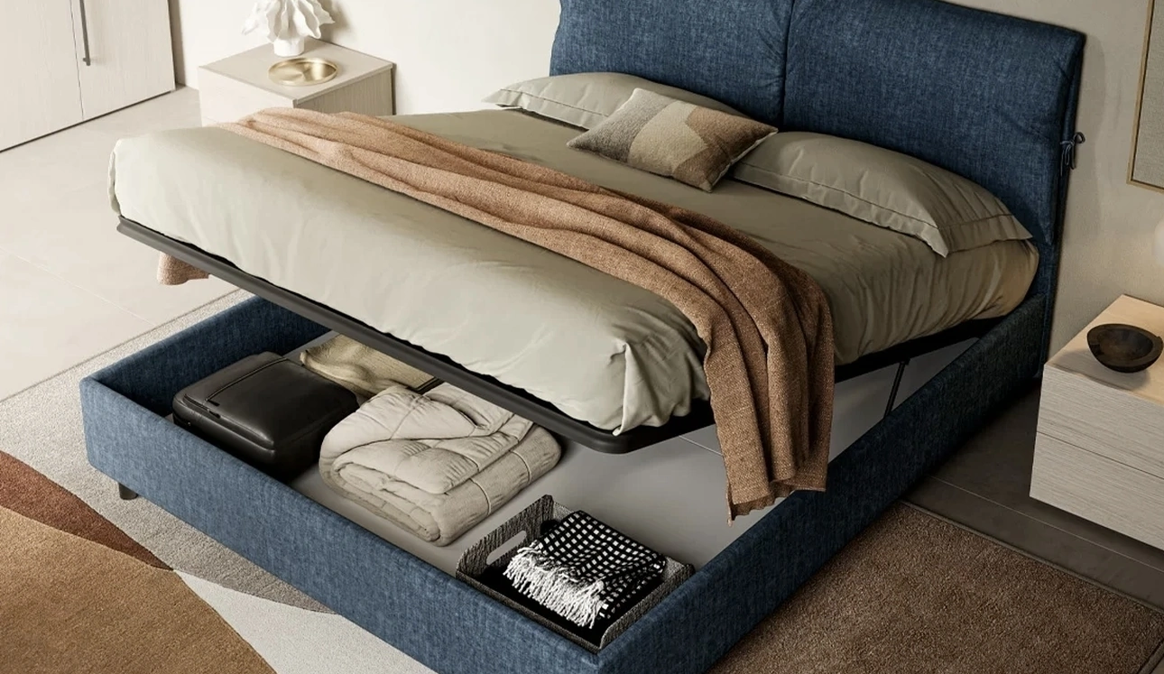 Letto con contenitore Taku di SantaLucia