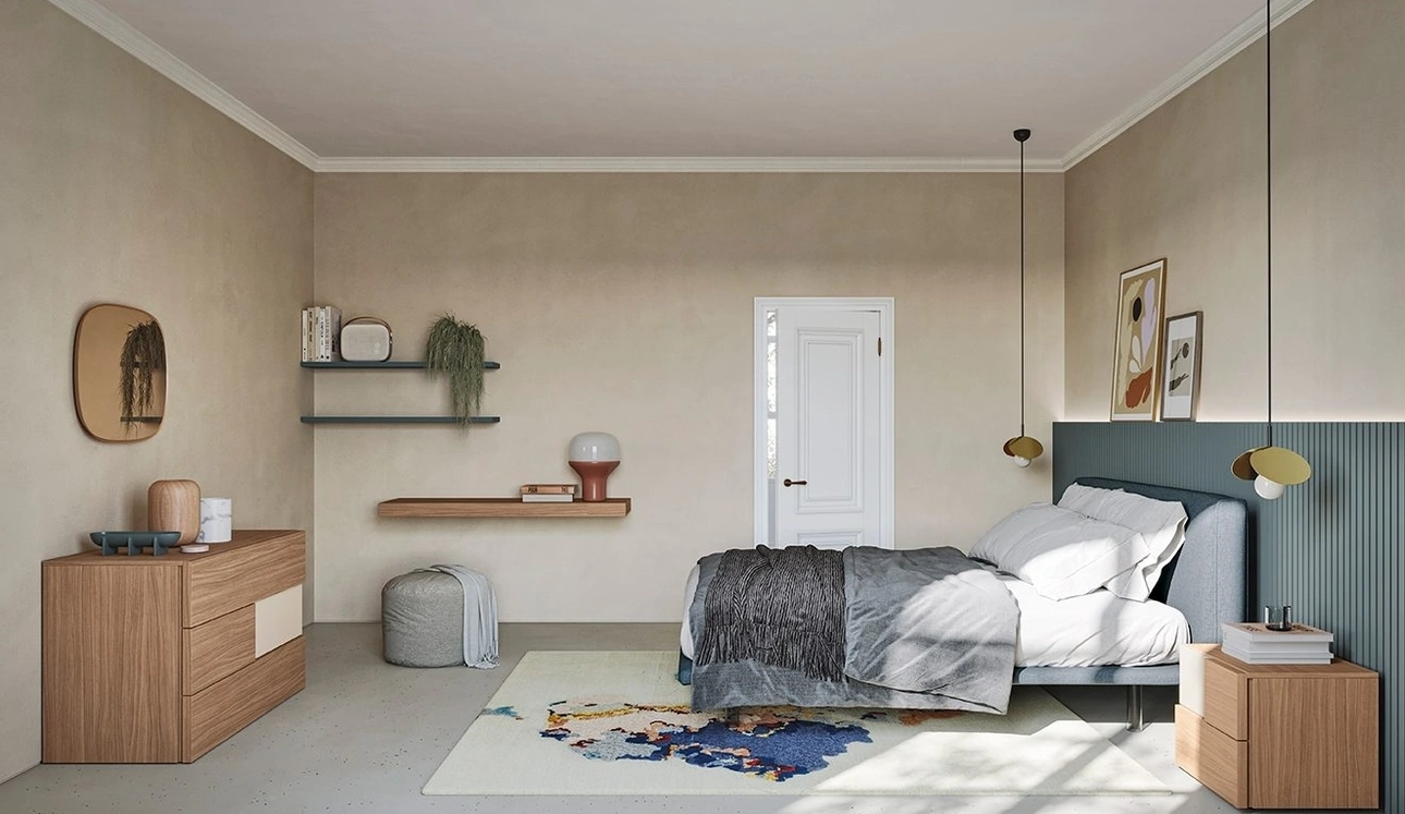 Letto in tessuto Unique di Colombini Casa