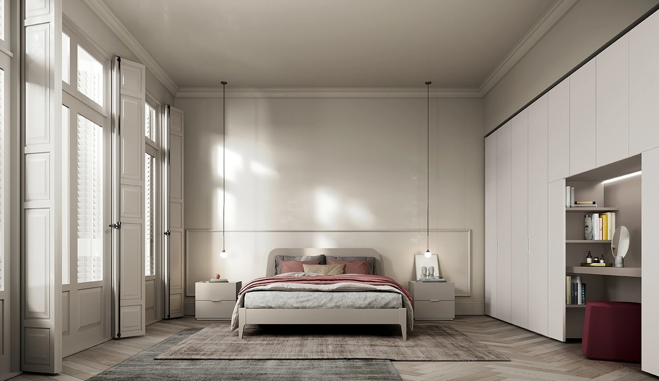 Letto con testiera Virgo di Colombini Casa