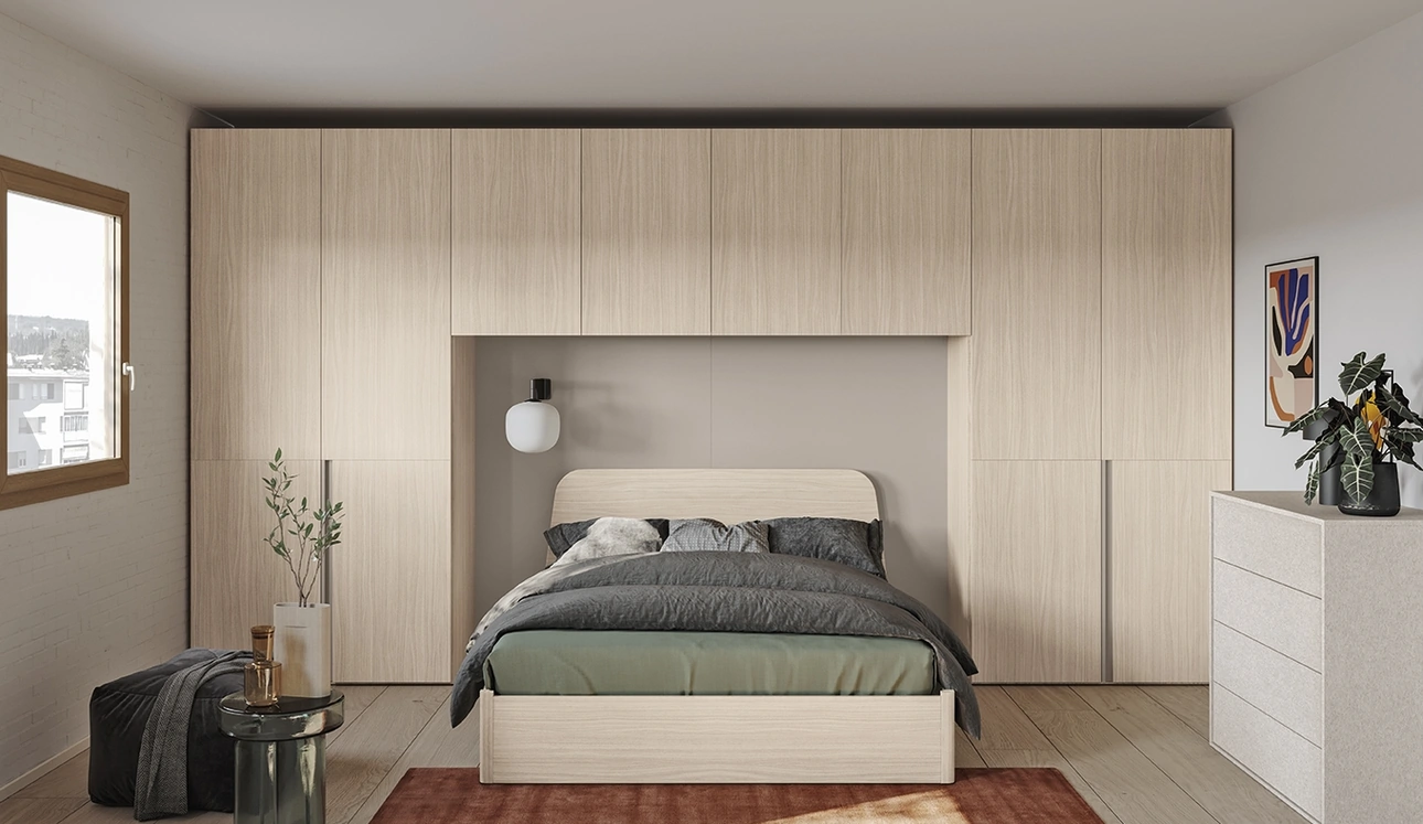 Letto con testiera Virgo di Colombini Casa