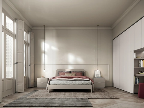 Letto con testiera Virgo di Colombini Casa