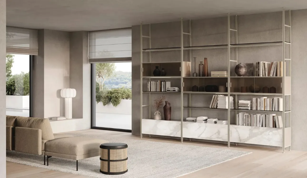Libreria Mida a soffitto di Doal
