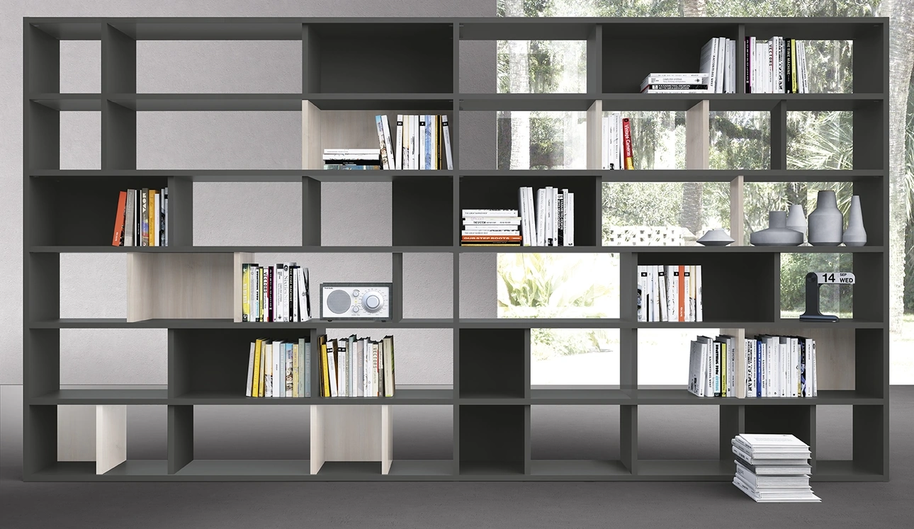 Libreria componibile divisoria Infinity L24 di Colombini Casa