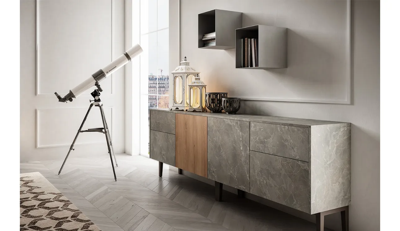 Madia Living 05 in Rovere e Pietra di Arredo3