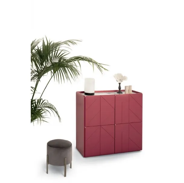 Madia Pica Legno Laccato Decorato 5 di Bontempi
