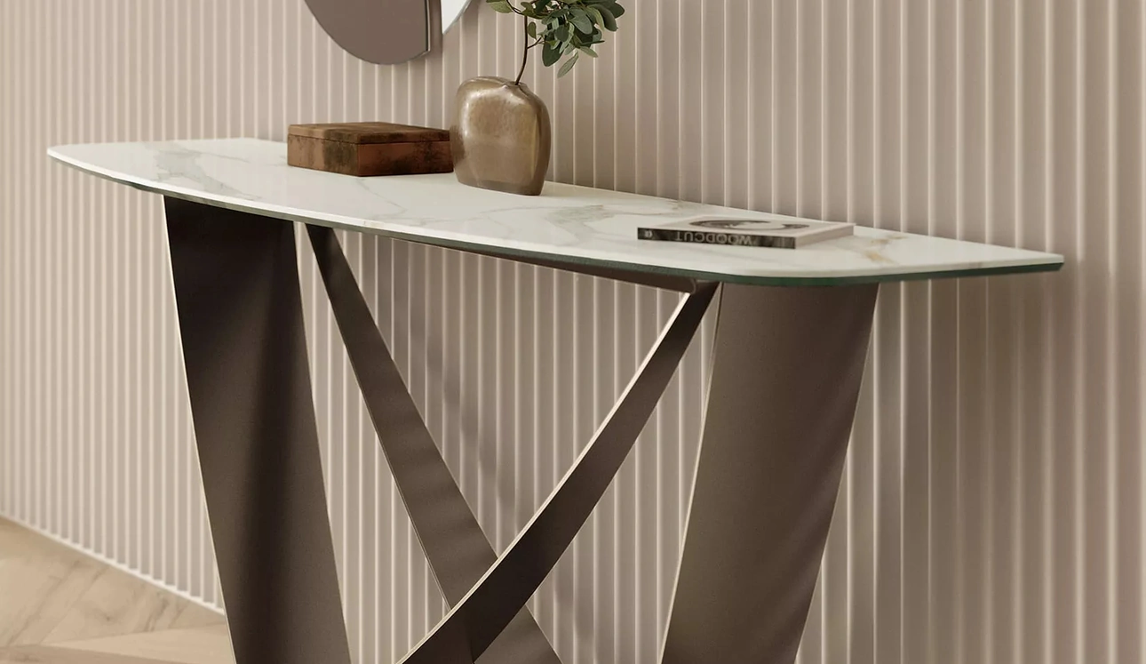 Mobile ingresso Bach Consolle in SuperMarmo di Bontempi