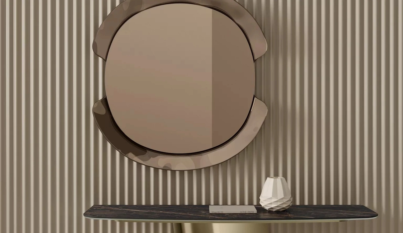 Mobile ingresso Kimono Consolle con top in SuperMarmo di Bontempi