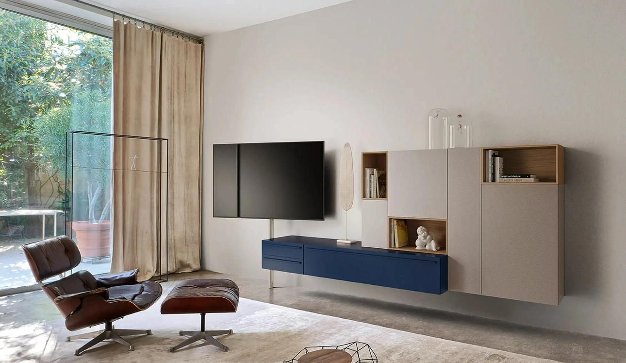 Mobile Porta Tv Tv Video in laccato di Sangiacomo