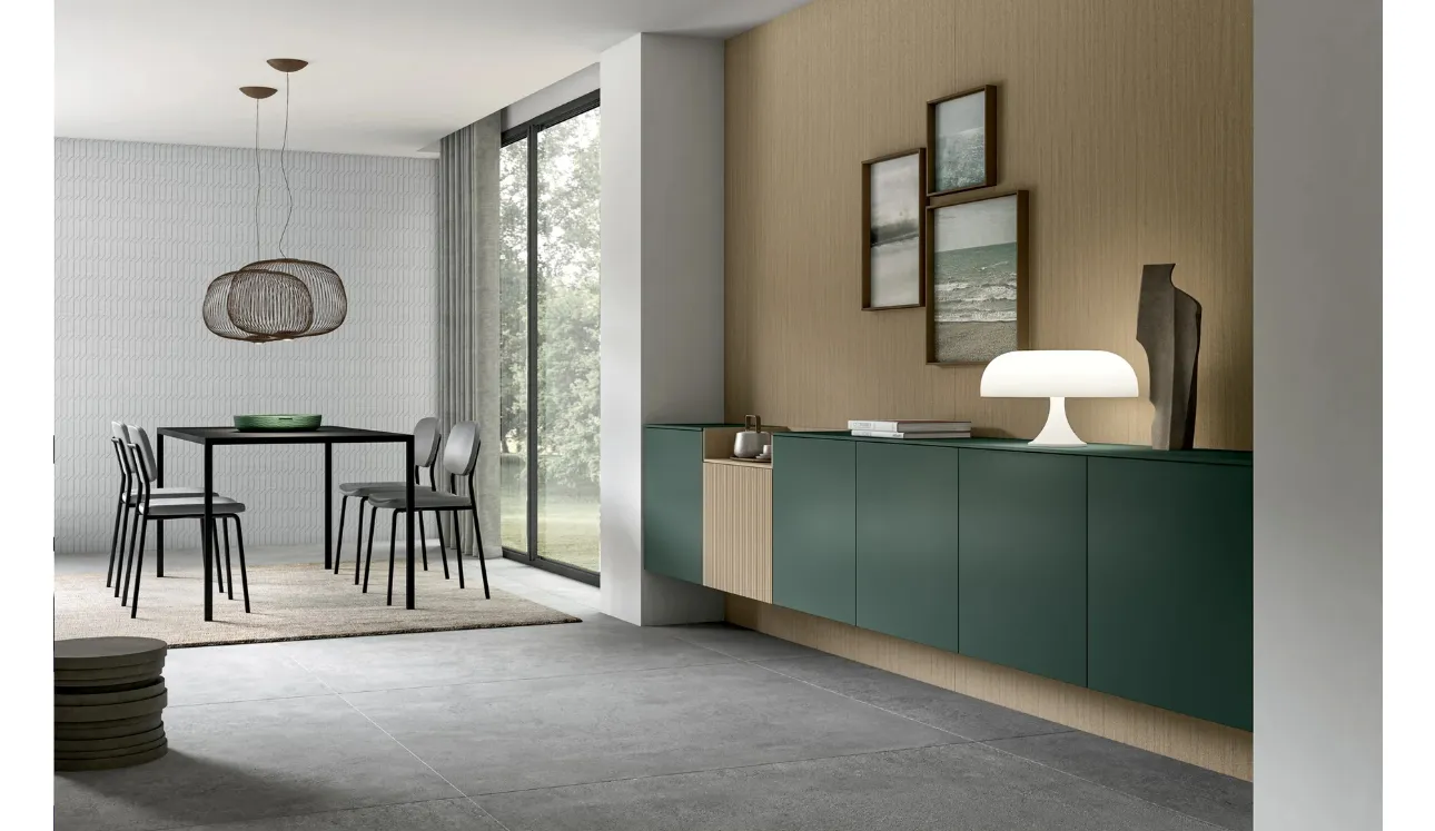 Mobile sospeso Living Glass di Arredo3