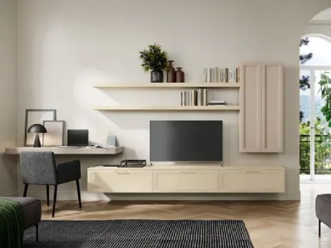 Parete Attrezzata Arcadia L004 di Colombini Casa