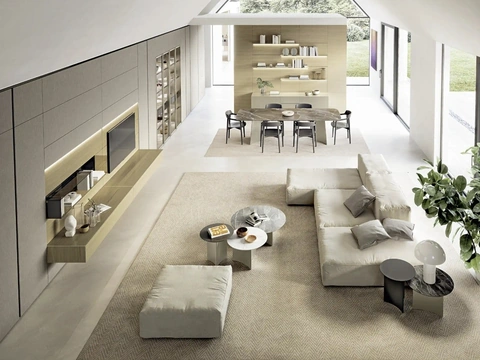 Parete Attrezzata Domino Boiserie 02 di Sangiacomo