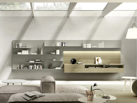 Parete Attrezzata Domino Boiserie 03 di Sangiacomo