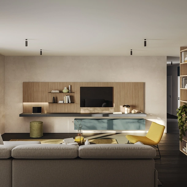 Parete Attrezzata Golf Contract A01 di Colombini Casa