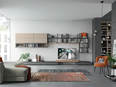 Parete Attrezzata Golf composizione L111 di Colombini Casa