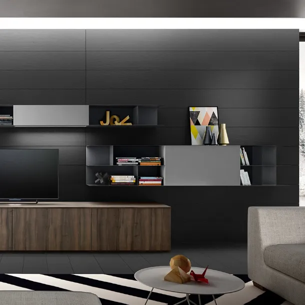 Parete Attrezzata Living 06 di Arredo3
