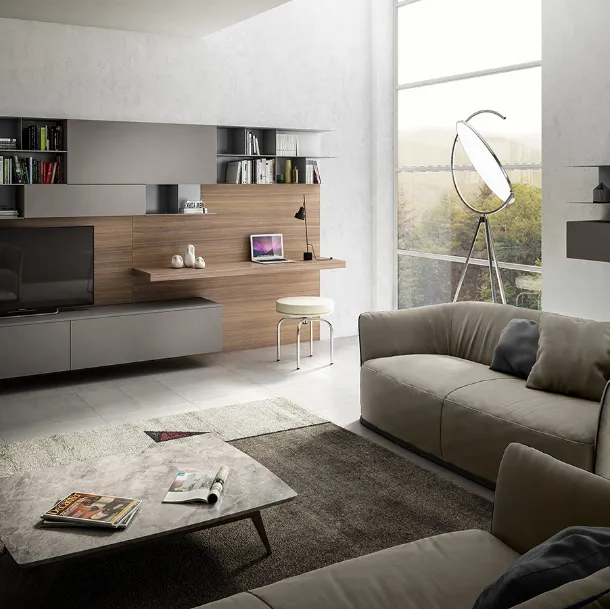 Parete Attrezzata Living 07 di Arredo3