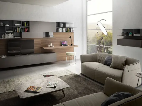 Parete Attrezzata Living 07 di Arredo3