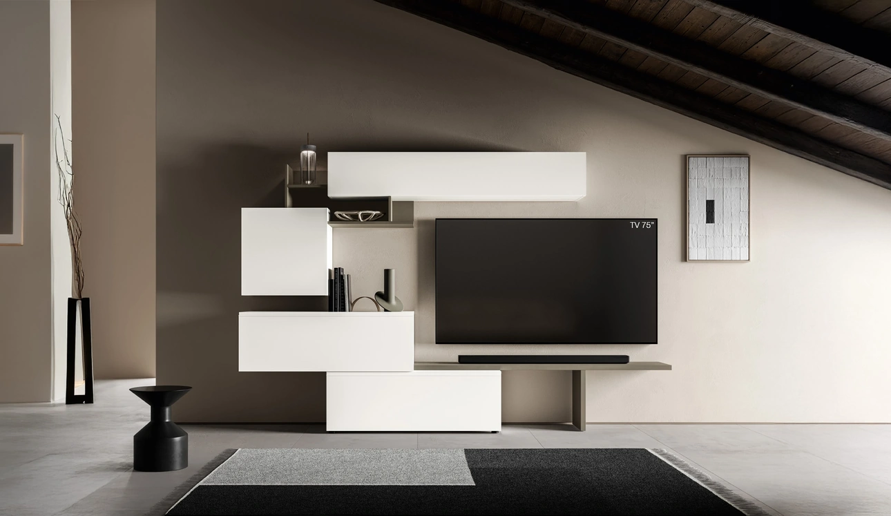 Parete Attrezzata Pratico PTG405 di SantaLucia