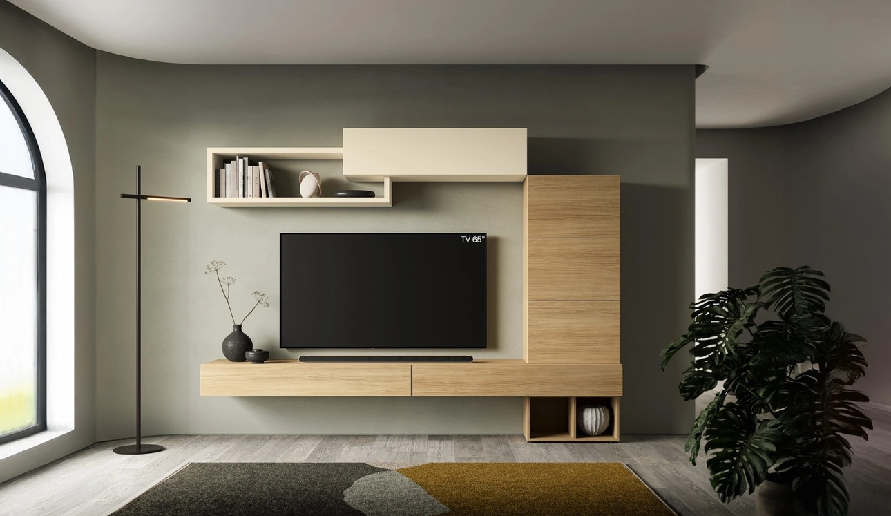 Parete Attrezzata Pratico PTG408 di SantaLucia