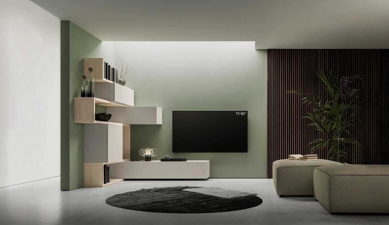 Parete Attrezzata Pratico PTG409 di SantaLucia