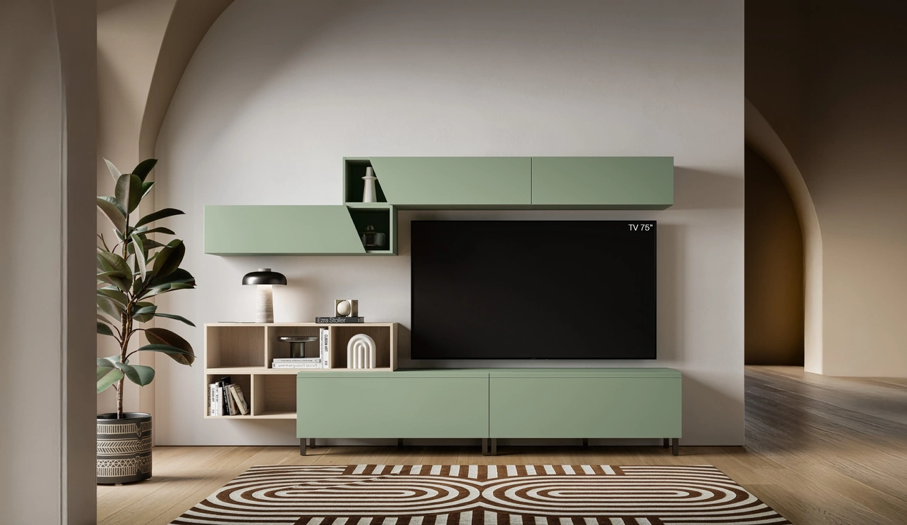 Parete Attrezzata Pratico PTG424 di SantaLucia