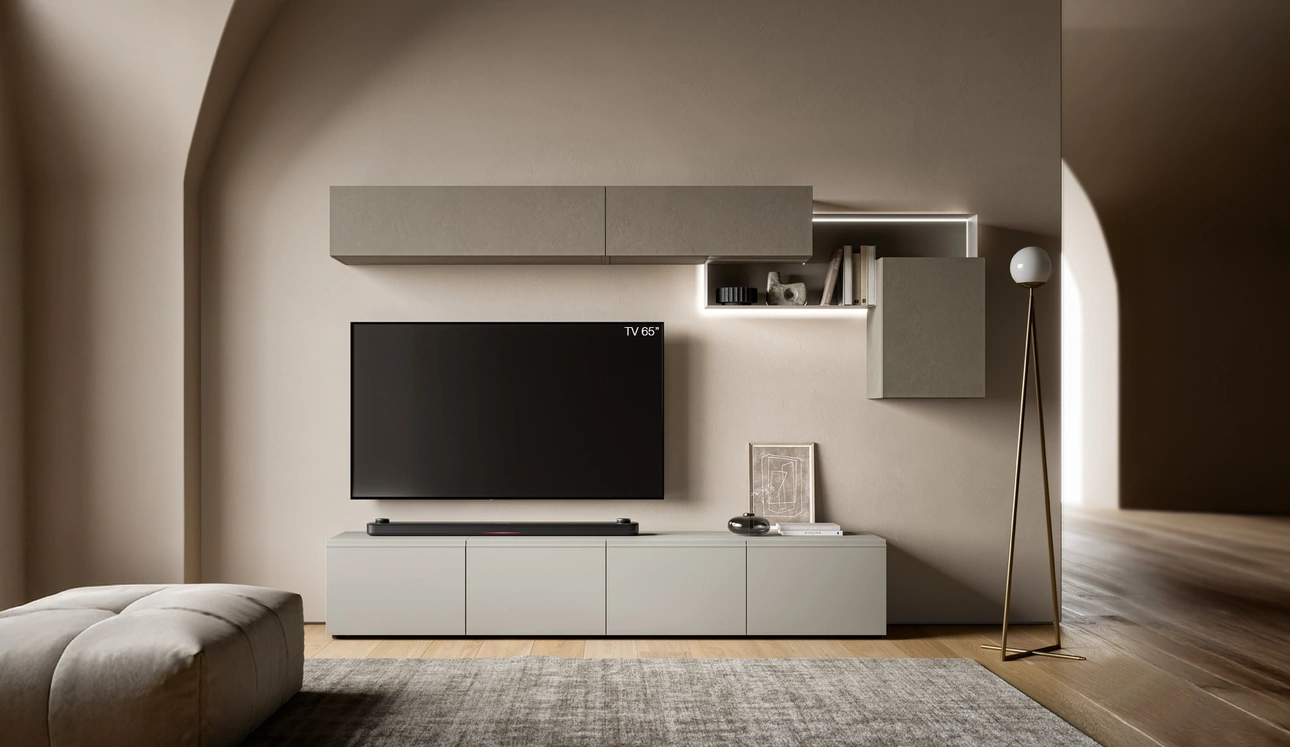 Parete Attrezzata Pratico PTG431 di SantaLucia