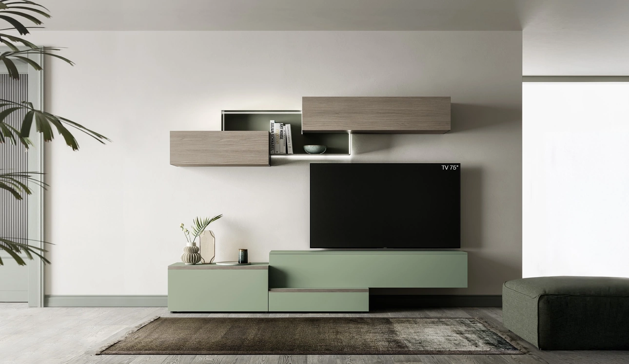 Parete Attrezzata Pratico PTG432 di SantaLucia