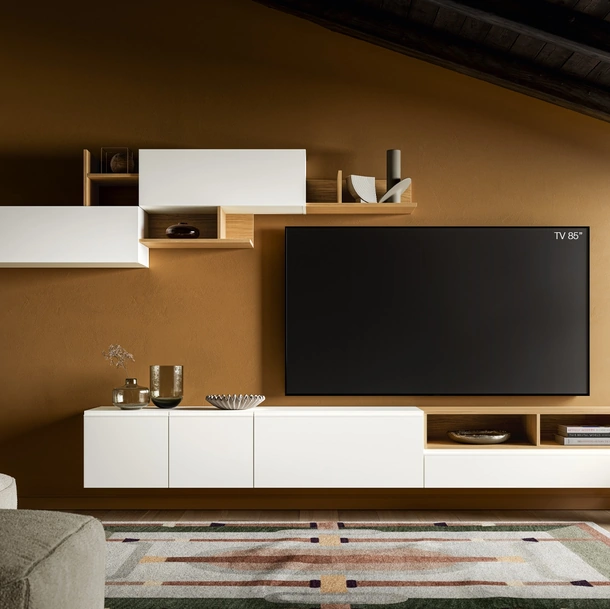 Parete Attrezzata Pratico PTG436 di SantaLucia