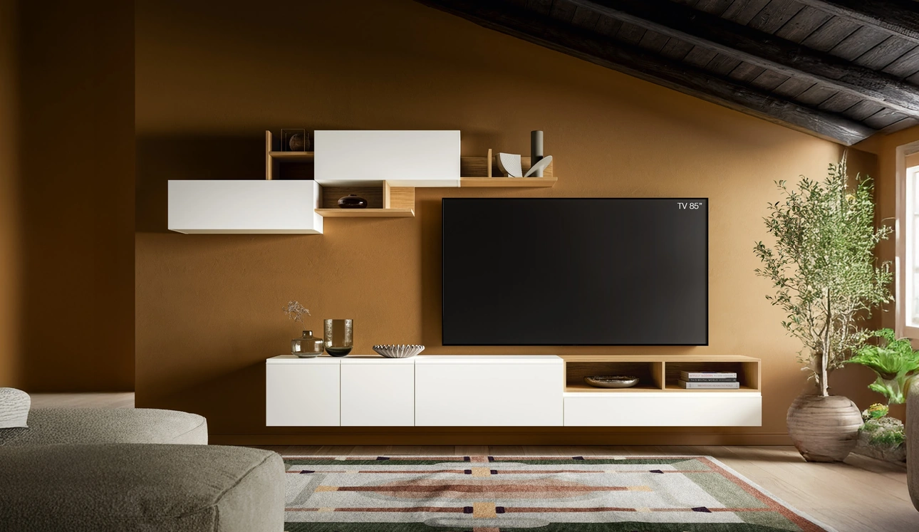 Parete Attrezzata Pratico PTG436 di SantaLucia