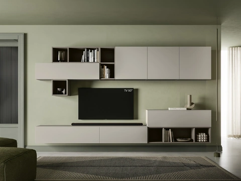 Parete Attrezzata Pratico PTG438 di SantaLucia