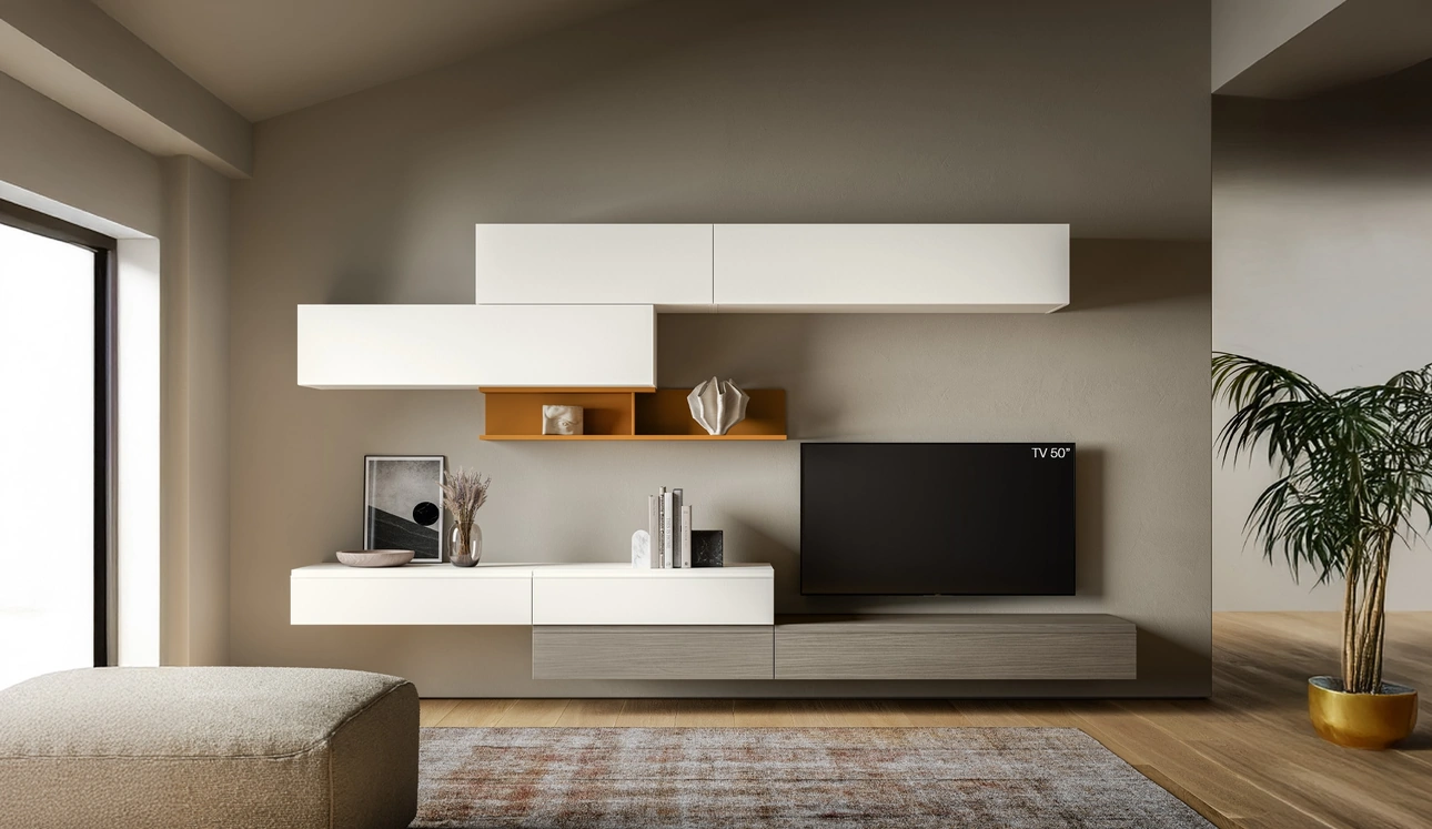 Parete Attrezzata Pratico PTG439 di SantaLucia