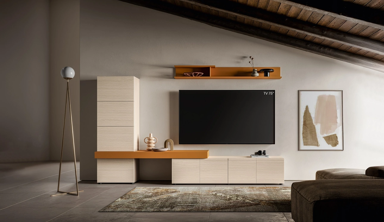 Parete Attrezzata Pratico PTG442 di SantaLucia