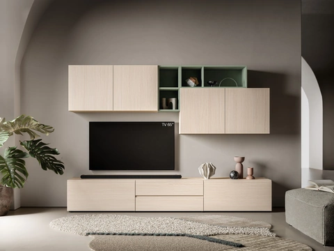 Parete Attrezzata Pratico PTG445 di SantaLucia