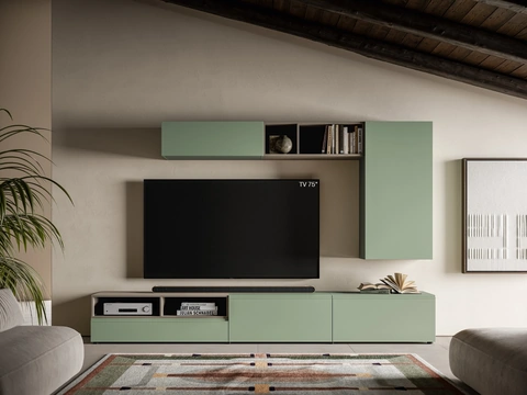 Parete Attrezzata Pratico PTG450 di SantaLucia