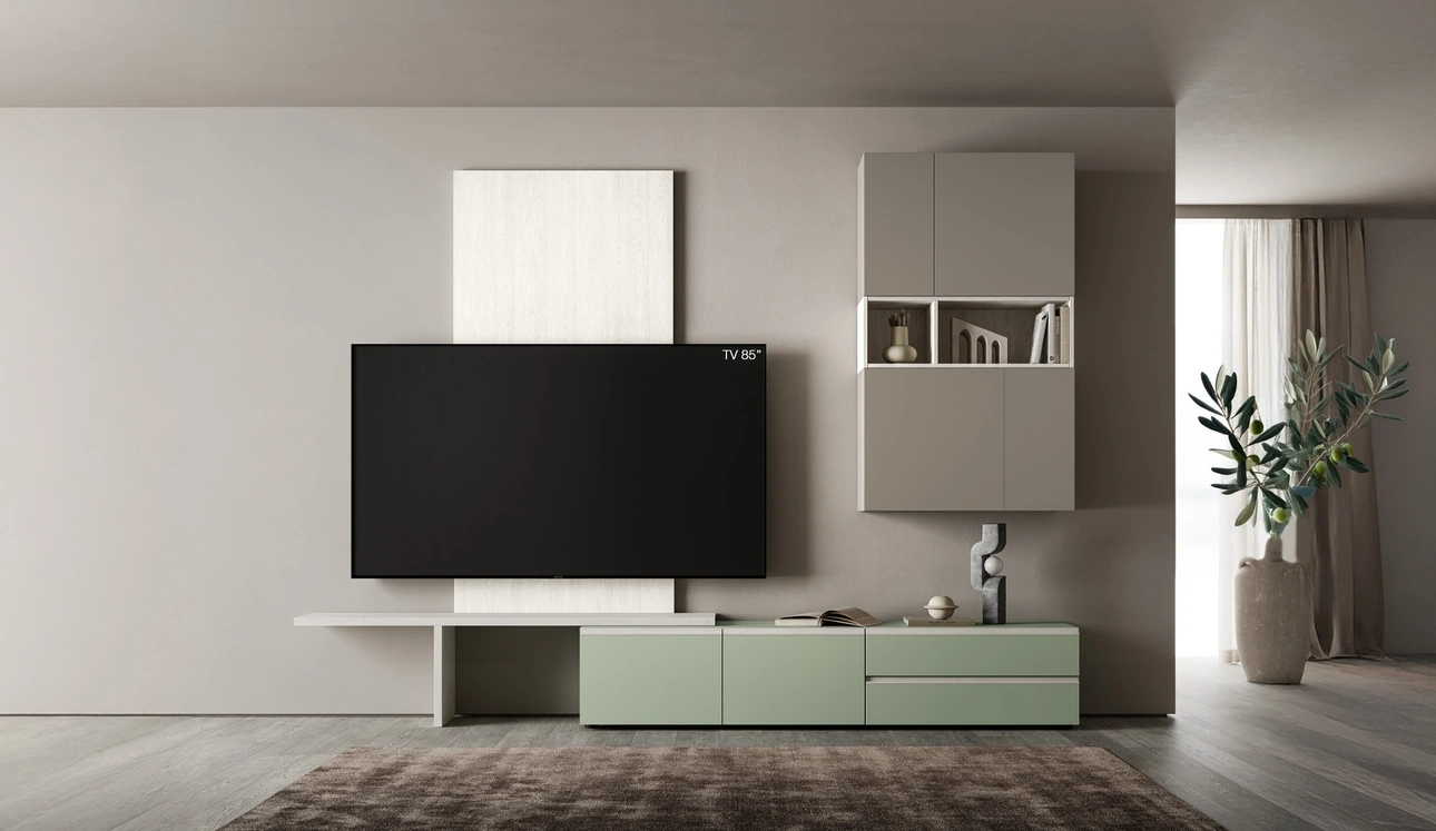 Parete Attrezzata Pratico PTG451 di SantaLucia