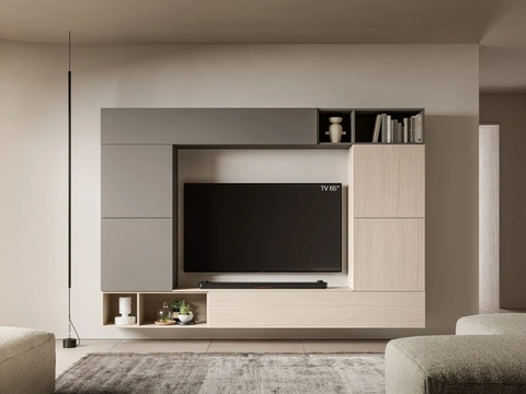 Parete Attrezzata Pratico PTG453 di SantaLucia