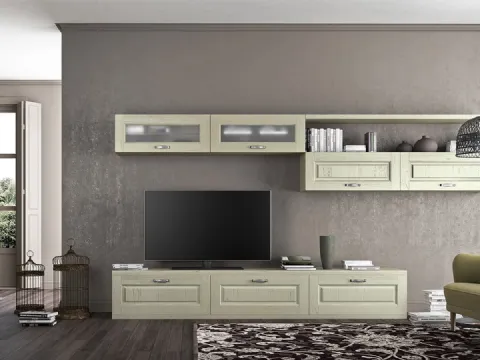 Parete Attrezzata in legno Verona IV di Arredo3