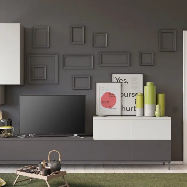 Parete Attrezzata classica Living Frida 02 di Arredo3