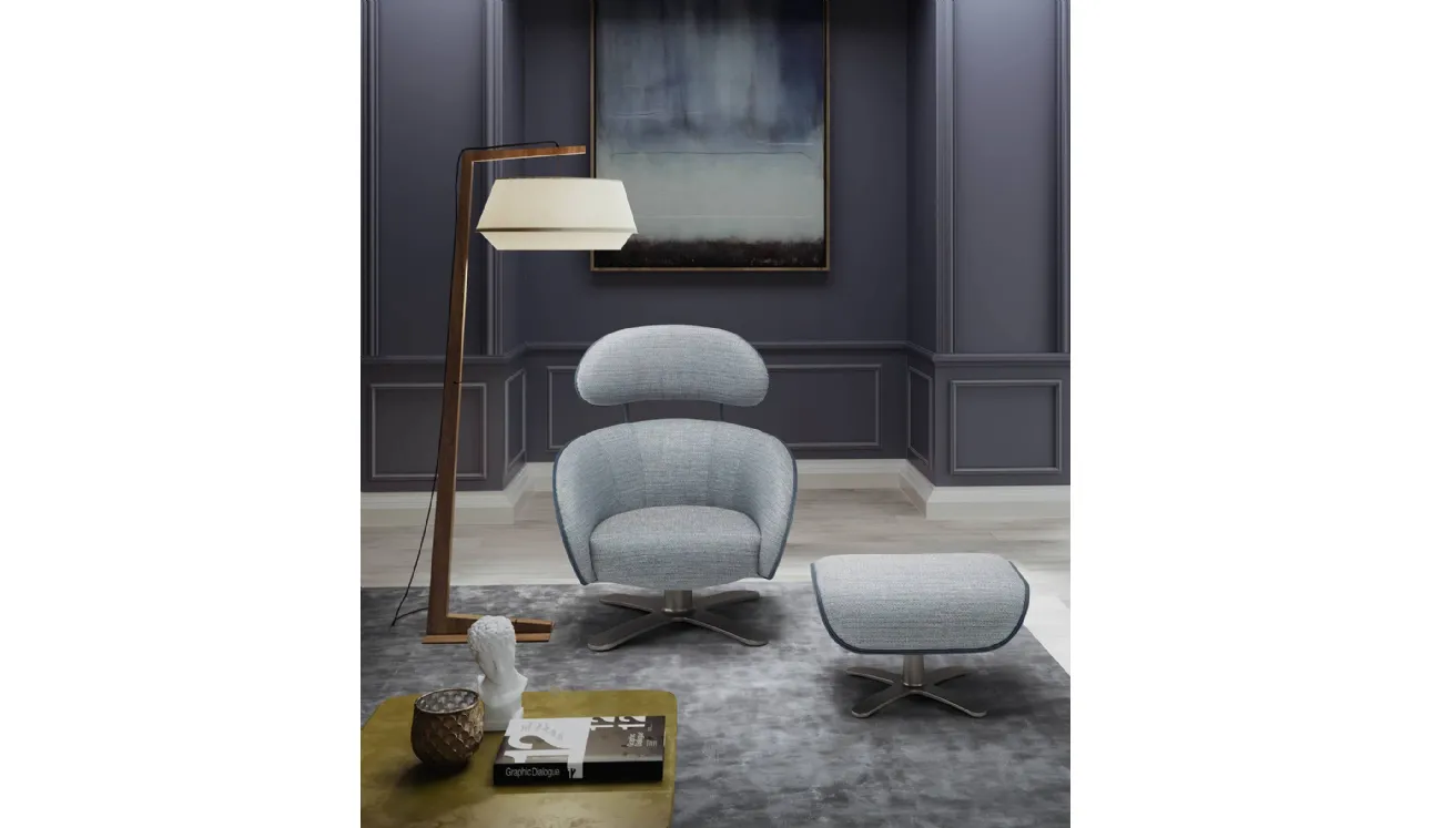 Poltroncina di design in tessuto Coconut di Egoitaliano
