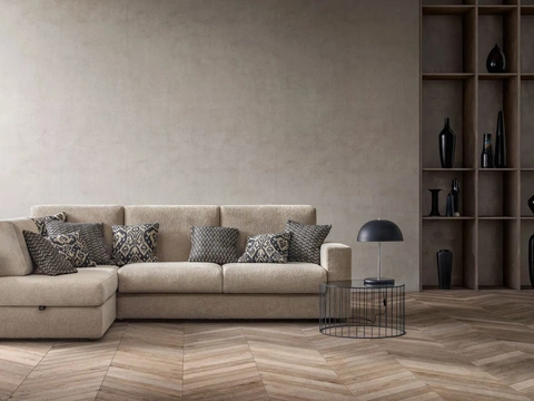 Divano Letto con penisola Cliff di Samoa