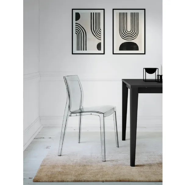 Sedia Light in policarbonato trasparente di Arredo3
