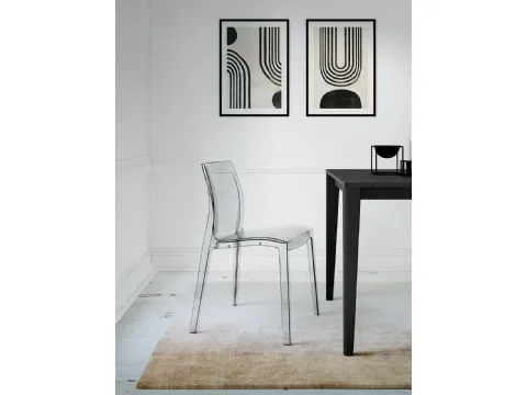Sedia Light in policarbonato trasparente di Arredo3