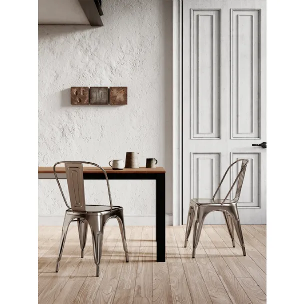 Sedia Seven in metallo verniciato di Arredo3