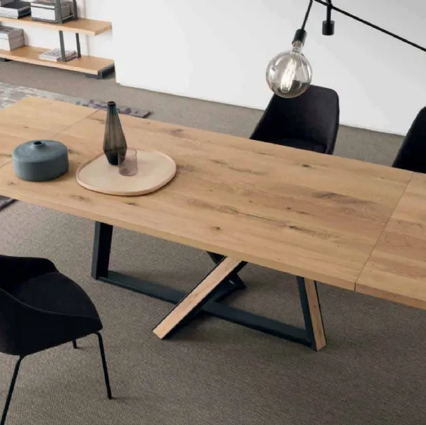 Tavolo di design allungabile in legno Wien di Alta Corte