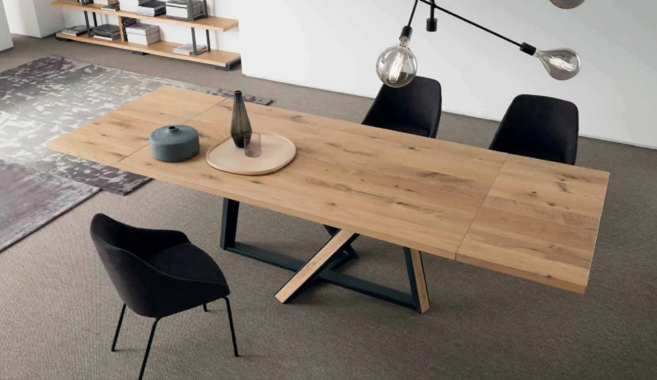 Tavolo di design allungabile in legno Wien di Alta Corte