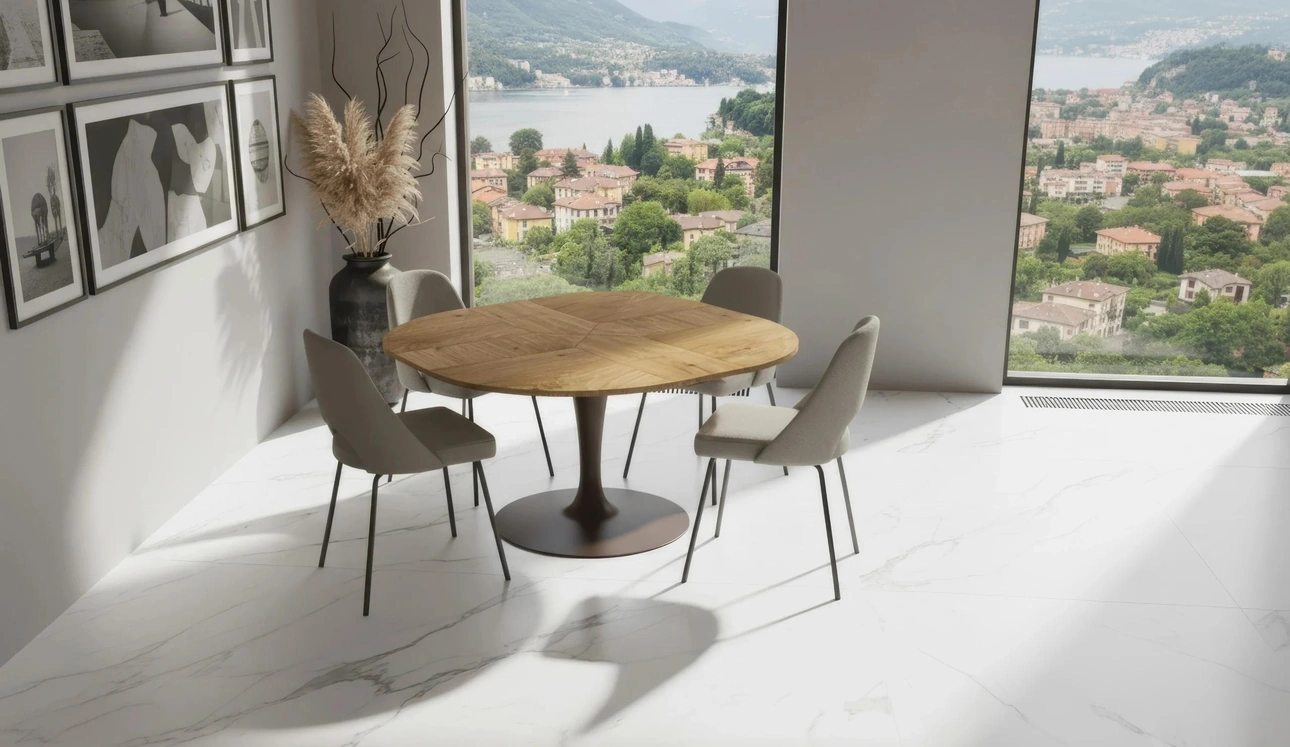 Tavolo moderno allungabile Croissant di Easyline
